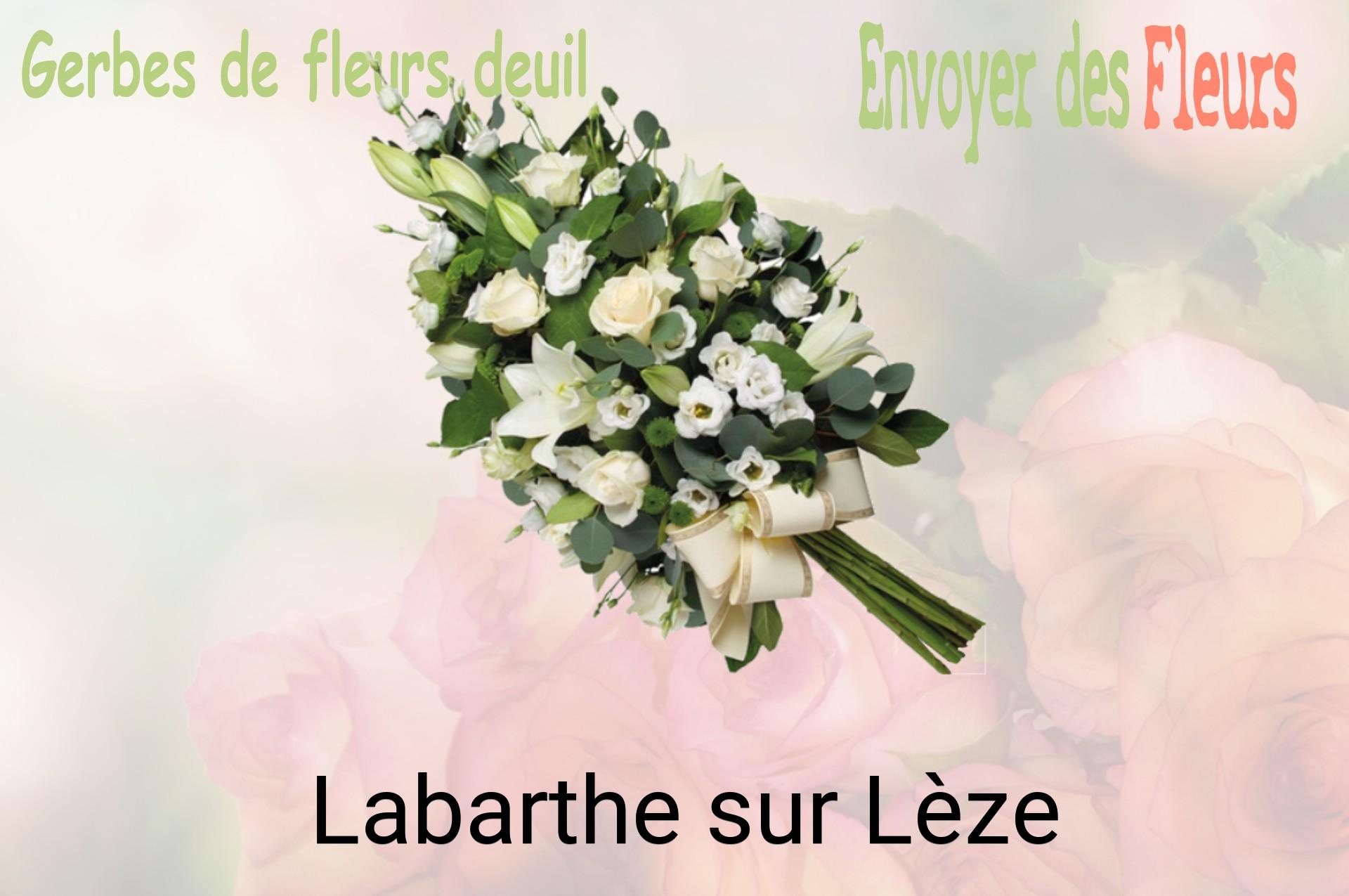 Gerbe de fleurs de deuil livrée à Labarthe-sur-Lèze